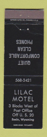 Matchbook Cover - Lilac Motel Basin WY WEAR