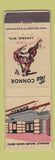 Matchbook Cover - Conner Hotel Laramie WY cowboy deco