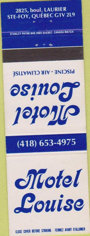 Matchbook Cover - Motel Louise Ste Foy Quebec