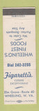 Matchbook Cover - Figaretti's Restaurant Wheeling WV