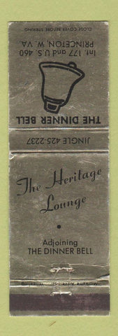 Matchbook Cover - The Dinner Bell Princeton WV WEAR