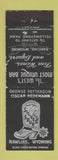 Matchbook Cover - Silver Spur Rbar Rawlins WY WEAR
