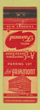 Matchbook Cover - Hotel Fairmont Fairmont WV WEAR RED