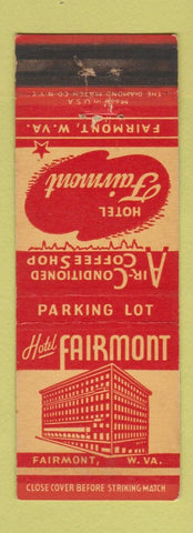 Matchbook Cover - Hotel Fairmont Fairmont WV WEAR RED