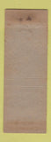 Matchbook Cover - Hotel Fairmont Fairmont WV WEAR RED