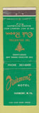 Matchbook Cover - Fairmont Hotel WV GREEN