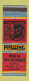 Matchbook Cover - Modern Dry Cleaners Glenville WV