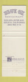 Matchbook Cover - Blue OX Restaurant Goleta CA