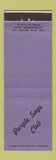 Matchbook Cover - Purple Sage Club Rock Springs WY