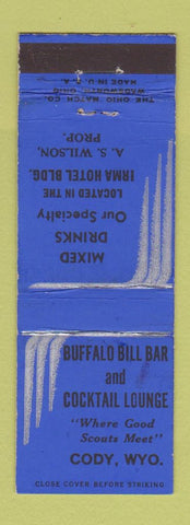 Matchbook Cover - Buffalo Bill Bar Cody WY