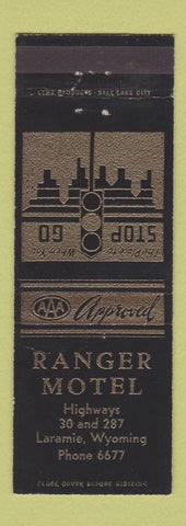 Matchbook Cover - Ranger Motel Laramie WY
