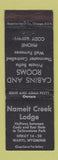 Matchbook Cover - Nameit Creek Lodge Wapiti WY