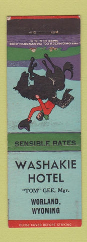 Matchbook Cover - Washakie Hotel Worland WY WEAR