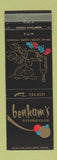 Matchbook Cover - Benham's Supper Club Casper WY
