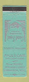 Matchbook Cover - Paul's Cafe Torrington WY
