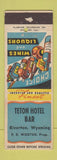 Matchbook Cover - Teton Hotel Bar Riverton WY girlie WORN