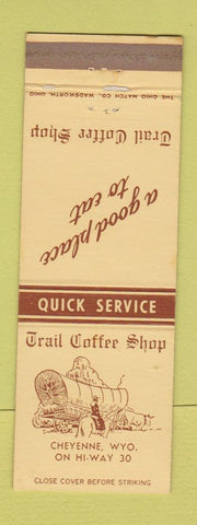 Matchbook Cover - Trail Coffee Shop Cheyenne WY