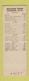Matchbook Cover - McGee's Foods Jackson WY low phone # WEAR