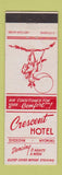Matchbook Cover - Crescent Hotel Sheridan WY cowboy