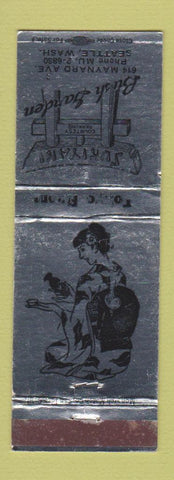 Matchbook Cover - Sukiyaki Bush Garden Japanese Seattle WA girlie WEAR