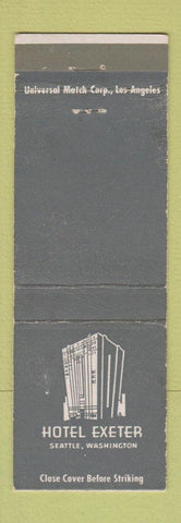 Matchbook Cover - Hotel Exeter Seattle WA