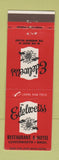 Matchbook Cover - Edelweiss Restaurant Hotel Leavenworth WA