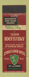 Matchbook Cover - Ambassador Hotel Seattle WA WEAR