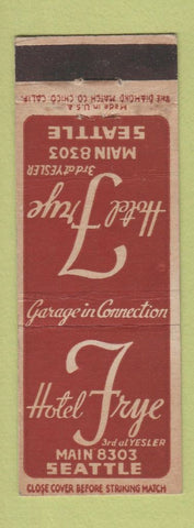 Matchbook Cover - Hotel Frye Seattle WA