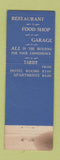 Matchbook Cover - Exeter Hotel Seattle WA