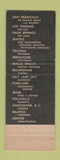Matchbook Cover - Hotel New Washington Seattle WA Colonel's Corner