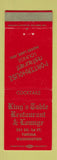 Matchbook Cover - King's Table Restaurant Yakima WA WEAR