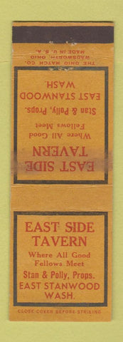 Matchbook Cover - East Side Tavern East Stanwood WA WORN