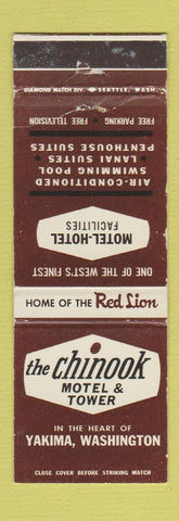 Matchbook Cover - Chinook Motel Tower Yakima WA