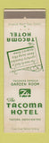 Matchbook Cover - Tacoma Hotel WA WEAR