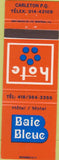 Matchbook Cover - Baie Bleue Hote Carleton PQ