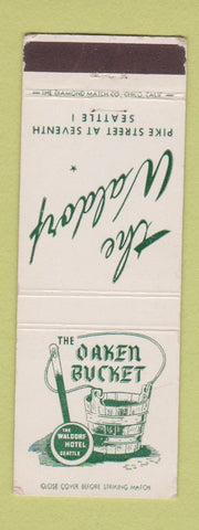 Matchbook Cover - Waldorf Oaken Bucket Seattle WA hotel