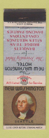 Matchbook Cover - New Washington Hotel Seattle WA George