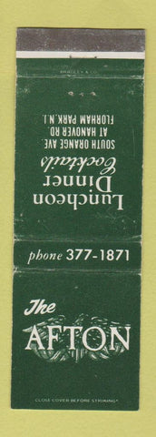 Matchbook Cover - The Afton Restaurant Florham Park NJ WEAR