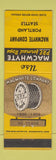 Matchbook Cover - Macwhyte Wire Rope Portland OR Seattle WA 1956