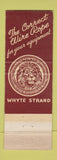 Matchbook Cover - Macwhyte Wire Rope Portland OR Seattle WA 1956