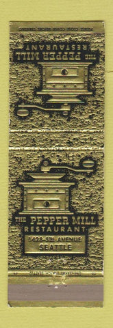 Matchbook Cover - Pepper Mill Restaurant Seattle WA