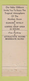 Matchbook Cover - Hotel Sillman Spokane WA Monkey Room