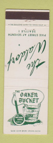 Matchbook Cover - Waldorf Oaken Bucket Seattle WA hotel