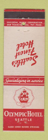 Matchbook Cover - Olympic Hotel Seattle WA