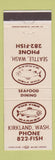 Matchbook Cover - The Fish Market Kirkland WA Seattle