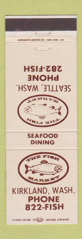 Matchbook Cover - The Fish Market Kirkland WA Seattle