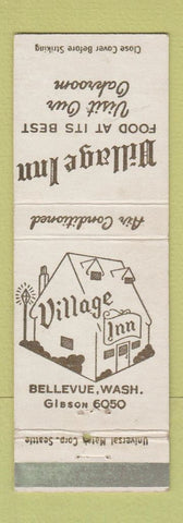 Matchbook Cover - Village Inn Bellevue WA WEAR
