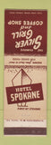 Matchbook Cover - Hotel Spokane WA