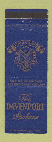 Matchbook Cover - Davenport Hotel Spokane WA