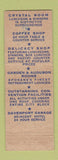 Matchbook Cover - Davenport Hotel Spokane WA